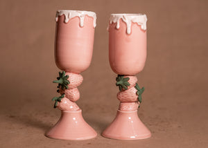 Strawberries and Cream Champagne Cup
