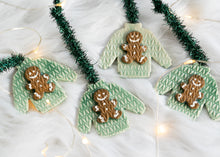Load image into Gallery viewer, Gingerbread Man Sweater Ornament