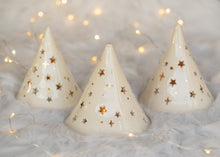 Load image into Gallery viewer, Hand thrown Tree - White with Gold