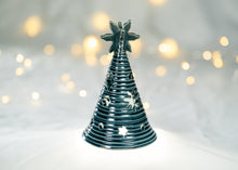Load image into Gallery viewer, Hand thrown Tree - Blue - small