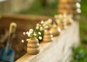 Speckled Bud Vases