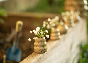 Speckled Bud Vases