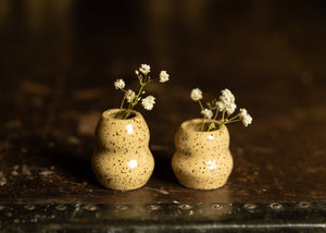 Speckled Bud Vases