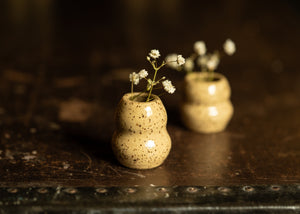 Speckled Bud Vases