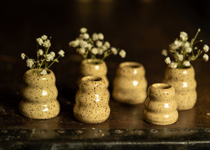 Speckled Bud Vases