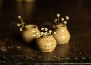 Speckled Bud Vases