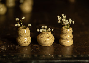 Speckled Bud Vases