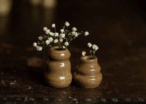 Brown Bud Vases