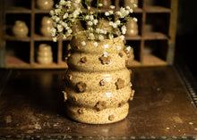 Load image into Gallery viewer, Speckled floral bubble vase