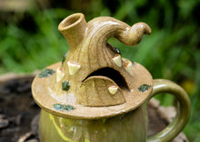 Load image into Gallery viewer, Lidded Pumpkin fairy home incense holder/ mug