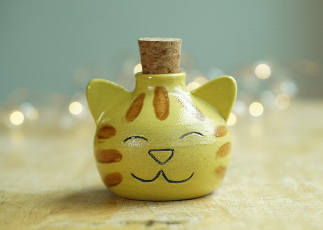 Potion Bottle Cat - Ginger Tabby