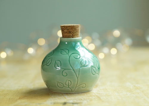 Potion Bottle - Green vines