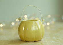 Load image into Gallery viewer, Jack O&#39;Lantern Candle votive holder - Sunny Yellow