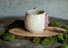 Load image into Gallery viewer, Crystal Ball of Moon and Stars Mug with mother of pearl and Gold