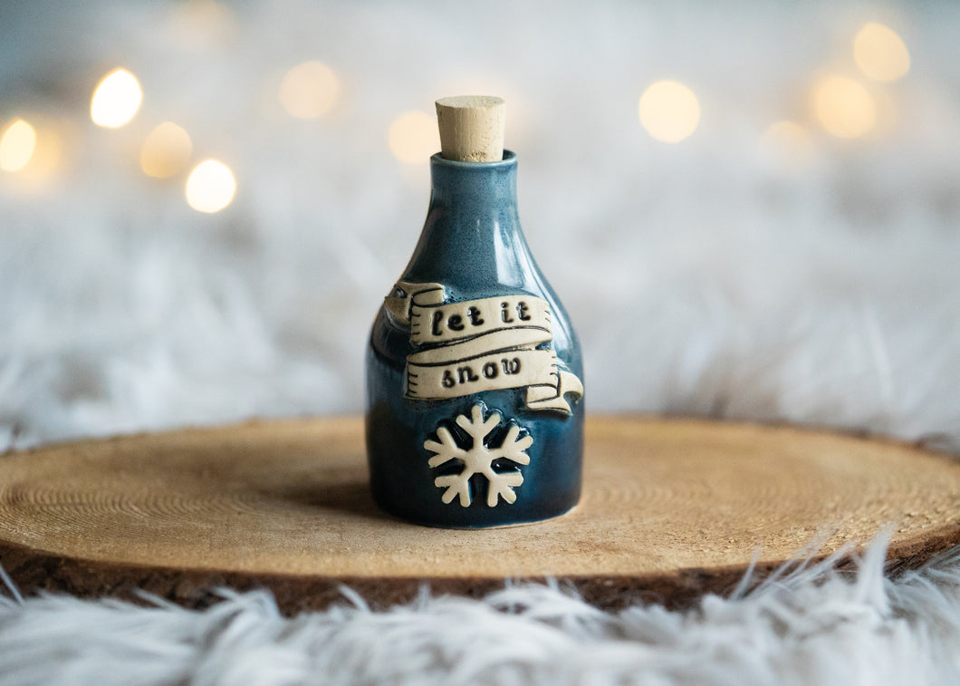 Let it snow potion bottle