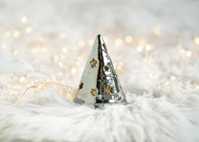 Load image into Gallery viewer, Hand thrown Christmas Tree - Metallic Black - Small