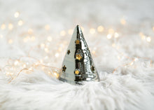 Load image into Gallery viewer, Hand thrown Christmas Tree - Metallic Black - Small